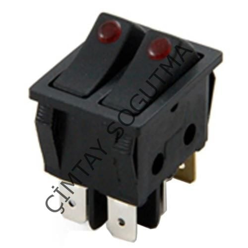 İKİLİ NOKTA IŞIKLI SİYAH ANAHTAR