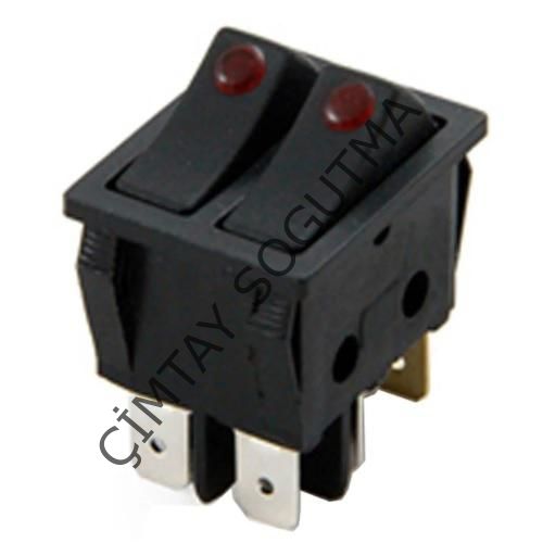 İKİLİ NOKTA IŞIKLI SİYAH ANAHTAR