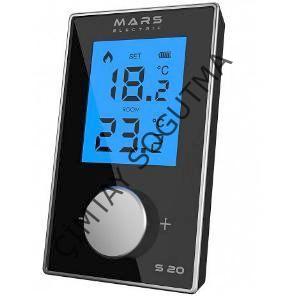 MARS SİYAH S20X KABLOLU ODA TERMOSTAT