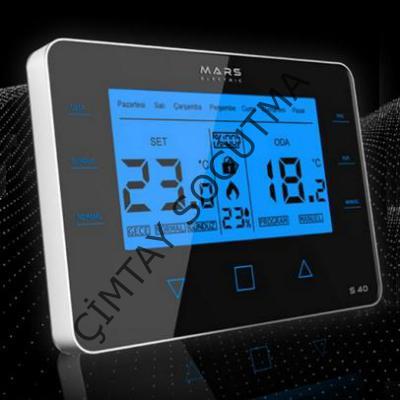 MARS S-40 SİYAH PROGR.KABOSUZ TERMOSTAT