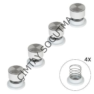 4 LÜ DÜĞME TAKIMI BEYAZ YAYLI no. 67