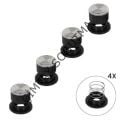 NO.68 DÜĞME TAKIMI SİYAH YAYLI 4 lü pk.
