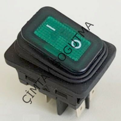 KÖRÜKLÜ YEŞİL GENİŞ IŞIKLI ANAHTAR