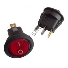 YUVARLAK IŞIKLI ANAHTAR KIRMIZI