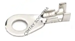 6 mm. KROM DELİK PABUÇ 250 li paket