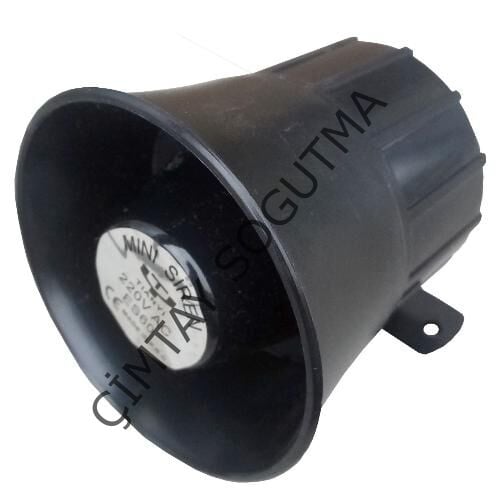 MİNİ TON SİREN 220 VOLT SİYAH