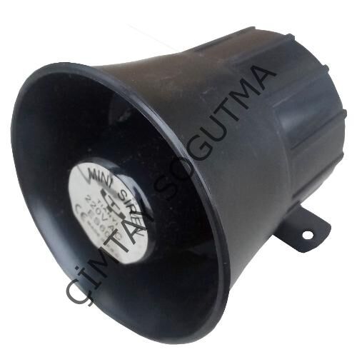 MİNİ TON SİREN 12 VOLT SİYAH