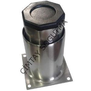 İ-03KS06 İNOKS TABAN AYAK 8 KÖŞELİ