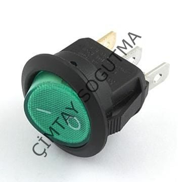 YUVARLAK YEŞİL IŞIKLI ANAHTAR