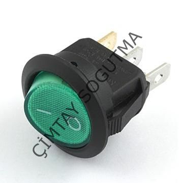 YUVARLAK YEŞİL IŞIKLI ANAHTAR