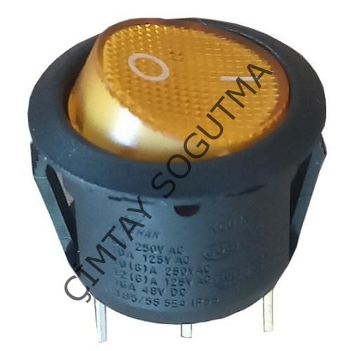 SARI RENK YUVARLAK IŞIKLI ANAHTAR