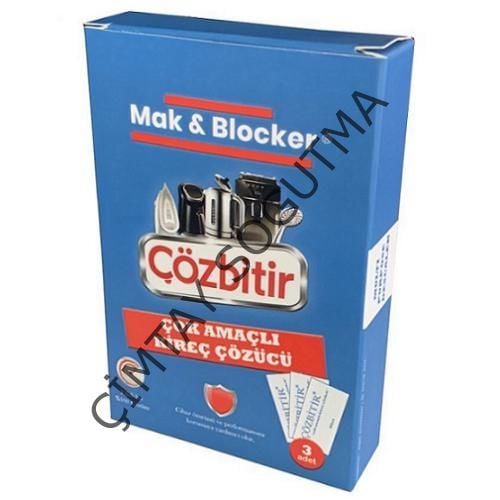 MAK & BLOCKER ÇÖZBİTİR KİREÇ ÇÖZÜCÜ SOLÜSYON 3 lük pk.