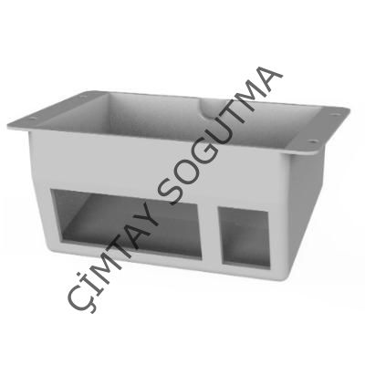 AŞAĞI EĞİMLİ TEKLİ PANO KUTUSU antrasit